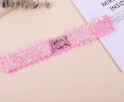 Flitteres derékpánt gyönyörű divatos felnőtt gyerek női öv nagykereskedés rugalmas öv csatos rugalmas derékpánt