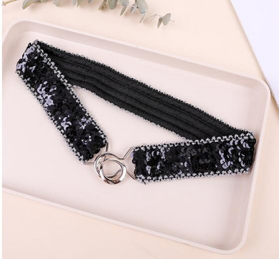 Flitteres derékpánt gyönyörű divatos felnőtt gyerek női öv nagykereskedés rugalmas öv csatos rugalmas derékpánt