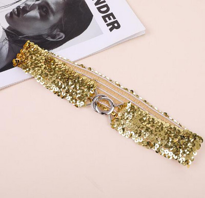 Flitteres derékpánt gyönyörű divatos felnőtt gyerek női öv nagykereskedés rugalmas öv csatos rugalmas derékpánt