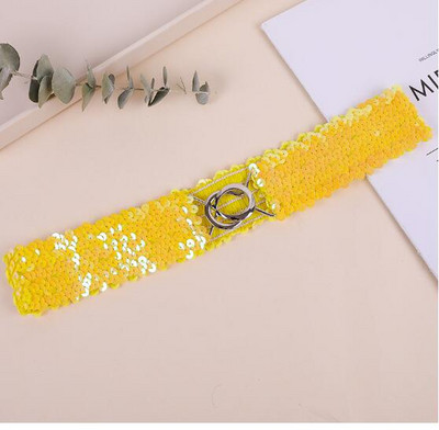 Flitteres derékpánt gyönyörű divatos felnőtt gyerek női öv nagykereskedés rugalmas öv csatos rugalmas derékpánt