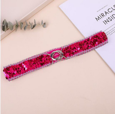 Flitteres derékpánt gyönyörű divatos felnőtt gyerek női öv nagykereskedés rugalmas öv csatos rugalmas derékpánt