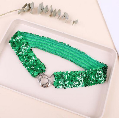 Flitteres derékpánt gyönyörű divatos felnőtt gyerek női öv nagykereskedés rugalmas öv csatos rugalmas derékpánt