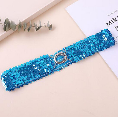 Flitteres derékpánt gyönyörű divatos felnőtt gyerek női öv nagykereskedés rugalmas öv csatos rugalmas derékpánt