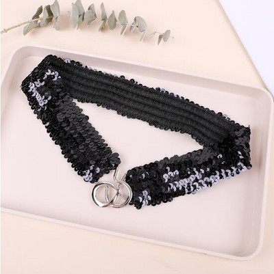 Flitteres derékpánt gyönyörű divatos felnőtt gyerek női öv nagykereskedés rugalmas öv csatos rugalmas derékpánt