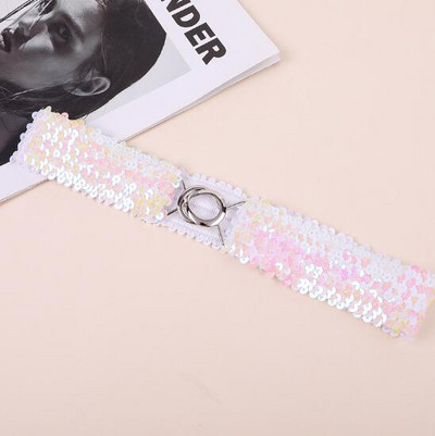 Flitteres derékpánt gyönyörű divatos felnőtt gyerek női öv nagykereskedés rugalmas öv csatos rugalmas derékpánt