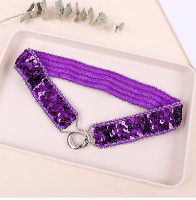 Flitteres derékpánt gyönyörű divatos felnőtt gyerek női öv nagykereskedés rugalmas öv csatos rugalmas derékpánt