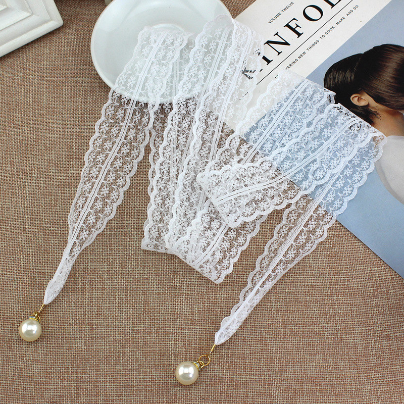 Curele de modă pentru femei dantelă brâu gol cu perle subțiri frânghie pentru rochii ciucuri centură centură nod decorată panglică îngustă negru
