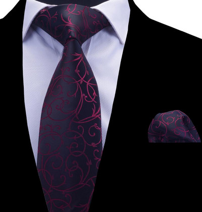 RBOCOTT virágos nyakkendő férfi nyakkendő zsebkendő szett bordó piros kék ezüstös nyakkendő 8 cm nyakkendő zseb négyzet szett férfiaknak esküvői