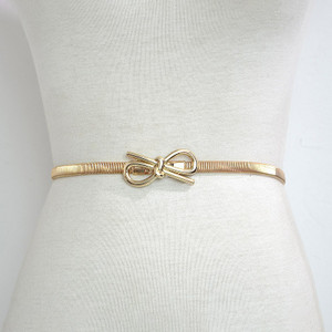 Divat ezüst fém rugalmas deréklánc öv Lady luxus derékpánt Elegáns cintos femininos 2 színes női övek bg-038