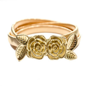 Divat ezüst fém rugalmas deréklánc öv Lady luxus derékpánt Elegáns cintos femininos 2 színes női övek bg-038