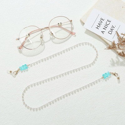 Hot Trend Fém Gyöngyök Női Szemüvegek Lánc Nyári Menő Napszemüvegek Lánc Csúszásgátló Szemüveg nyaklánc Kristálymaszk Szíj Landyard