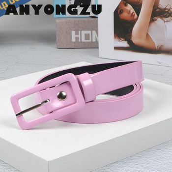 Επίδειξη μόδας γυναικείας ζώνης Candy Color Thin Casual Ευέλικτο Παντελόνι Φοιτητών Νέων γύρω από φαρδύ 2cm Κόκκινο Κίτρινο Μπλε Μαύρο