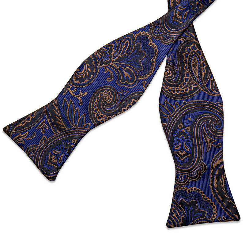 Retro tamnoplave leptir-mašne za muške dodatke s džepnim kvadratom Setovi manžeta Visokokvalitetne svilene leptir-mašne za vjenčanje Poklon za praznike