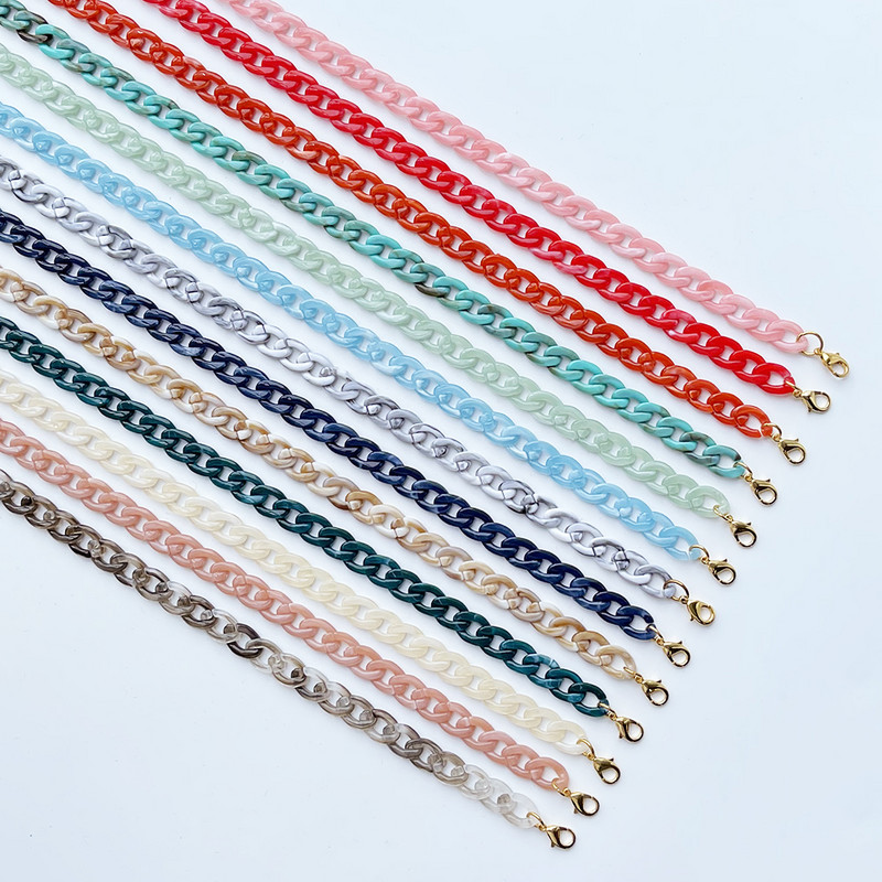 Teamer Chic Ženska vrpca za sunčane naočale Lanac od akrila Lanci za naočale za čitanje Viseći lančići oko vrata Držač uzica Remen za naočale