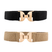 Nova ženska ženska korejska modna ljetna haljina s elastičnim pojasom za plažu s pletenim pojasom