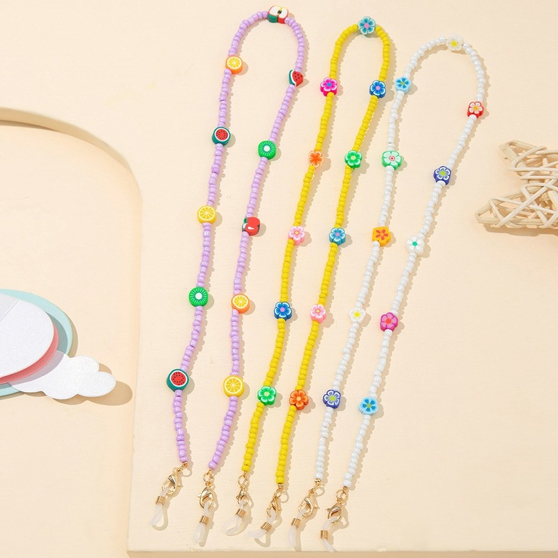 Divat Gyöngyös Szemüveglánc Női Kreatív Napszemüvegek Nyakpántos Maszk Szíjtartó Nyakzsinór akasztós A nyakon Szemüvegek Ékszer Ajándék