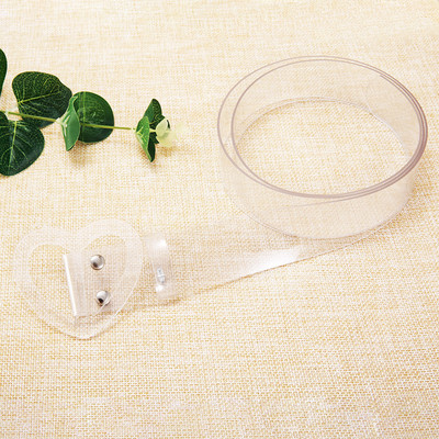 Naujas skaidrus plastikas, vientisos spalvos PVC medžiaga, moteriškas diržas, mados banga Visoms tinkamos kasdienės mados suasmeninta juosmens juosta 2020 m.