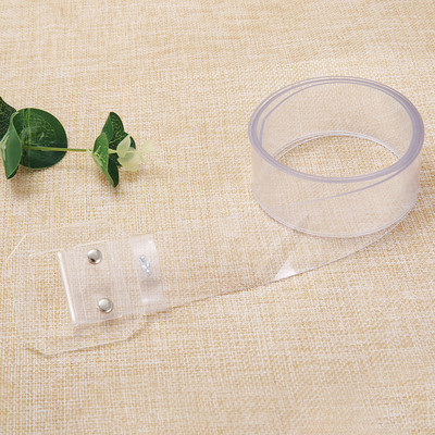 Naujas skaidrus plastikas, vientisos spalvos PVC medžiaga, moteriškas diržas, mados banga Visoms tinkamos kasdienės mados suasmeninta juosmens juosta 2020 m.