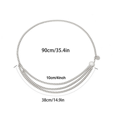 Divatos női bojt arany övlánc női napraforgó farmernadrág ezüst rojtos övek női ötvözet ruha magas derekú láncok 127