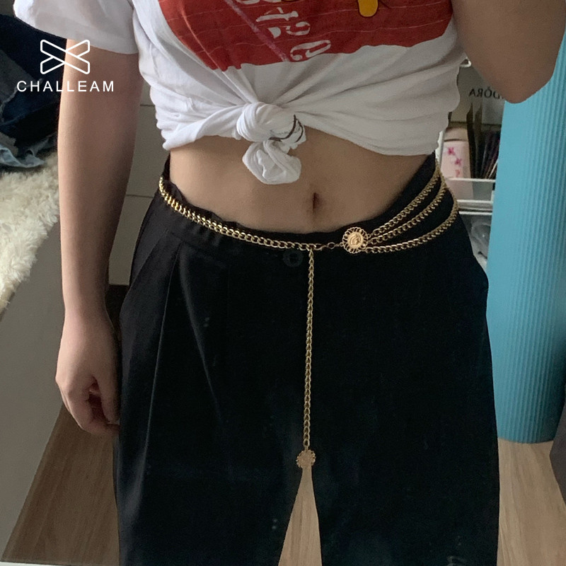 Divatos női bojt arany övlánc női napraforgó farmernadrág ezüst rojtos övek női ötvözet ruha magas derekú láncok 127