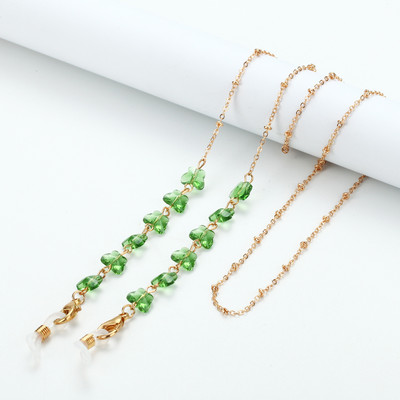 Divat akril kristály szemüveg lánc pillangó gyöngyös nyakpánt napszemüveg lánc női ékszer szemüveg lánc tartó