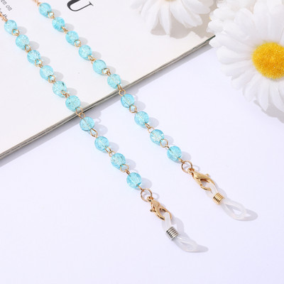 Divat akril kristály szemüveg lánc pillangó gyöngyös nyakpánt napszemüveg lánc női ékszer szemüveg lánc tartó