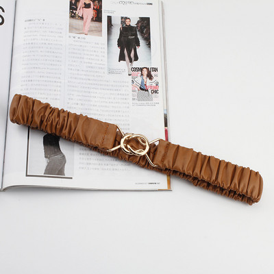 Elastični kožni pojasevi za žene, rastezljivi pojasevi za struk Ženski dizajnerski laki korzet, haljina, remen, remen za ženski kaput