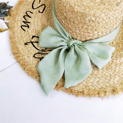 Forró nyári farmer szoknya dekoratív tiszta öv női puha szatén selyem sál derék karcsú multifunkciós keskeny szalag kalappánt