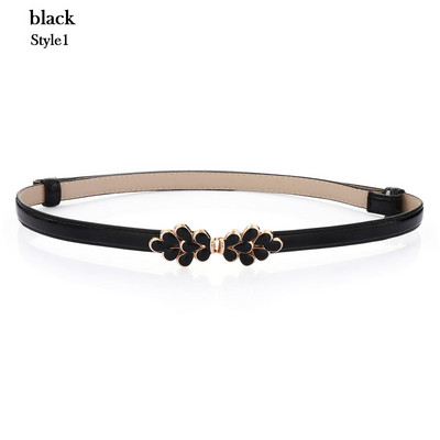 Új divatos egyszerű ruha deréköv női PU bőr fém csat derékpánt divat elegáns vékony derékpánt ruházati kiegészítők