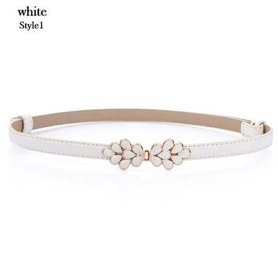 Új divatos egyszerű ruha deréköv női PU bőr fém csat derékpánt divat elegáns vékony derékpánt ruházati kiegészítők