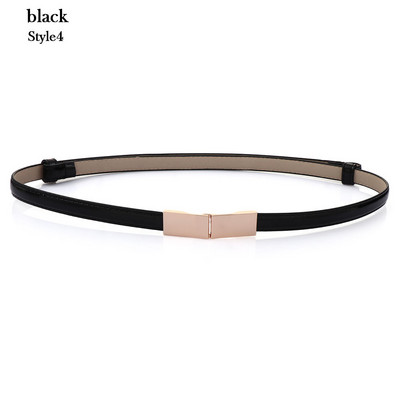 Új divatos egyszerű ruha deréköv női PU bőr fém csat derékpánt divat elegáns vékony derékpánt ruházati kiegészítők