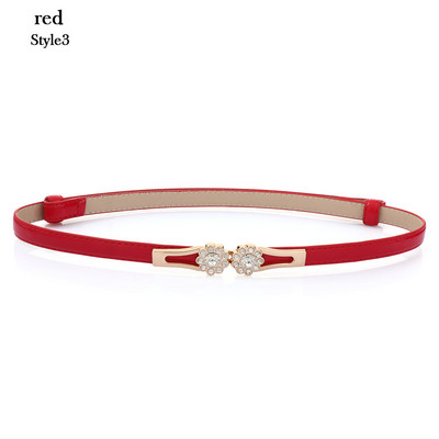 Új divatos egyszerű ruha deréköv női PU bőr fém csat derékpánt divat elegáns vékony derékpánt ruházati kiegészítők