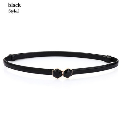 Új divatos egyszerű ruha deréköv női PU bőr fém csat derékpánt divat elegáns vékony derékpánt ruházati kiegészítők