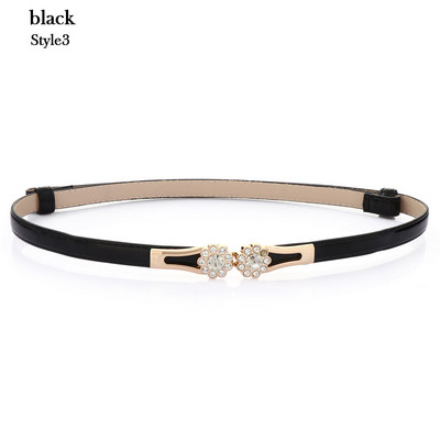 Új divatos egyszerű ruha deréköv női PU bőr fém csat derékpánt divat elegáns vékony derékpánt ruházati kiegészítők