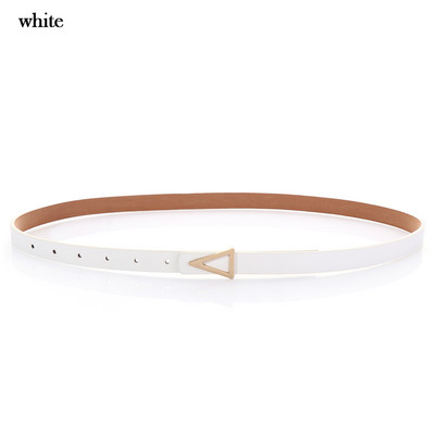 Új divatos egyszerű ruha deréköv női PU bőr fém csat derékpánt divat elegáns vékony derékpánt ruházati kiegészítők