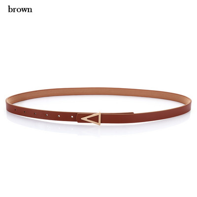 Új divatos egyszerű ruha deréköv női PU bőr fém csat derékpánt divat elegáns vékony derékpánt ruházati kiegészítők