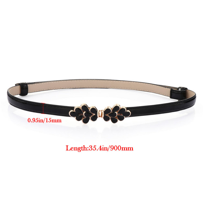 Új divatos egyszerű ruha deréköv női PU bőr fém csat derékpánt divat elegáns vékony derékpánt ruházati kiegészítők