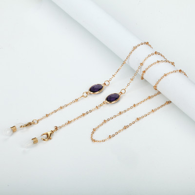 Divat akril kristály napszemüveg láncok kerek gyöngyös szemüveg lánc tartó szemüveg lánc maszk nyakpántos ékszer nőknek