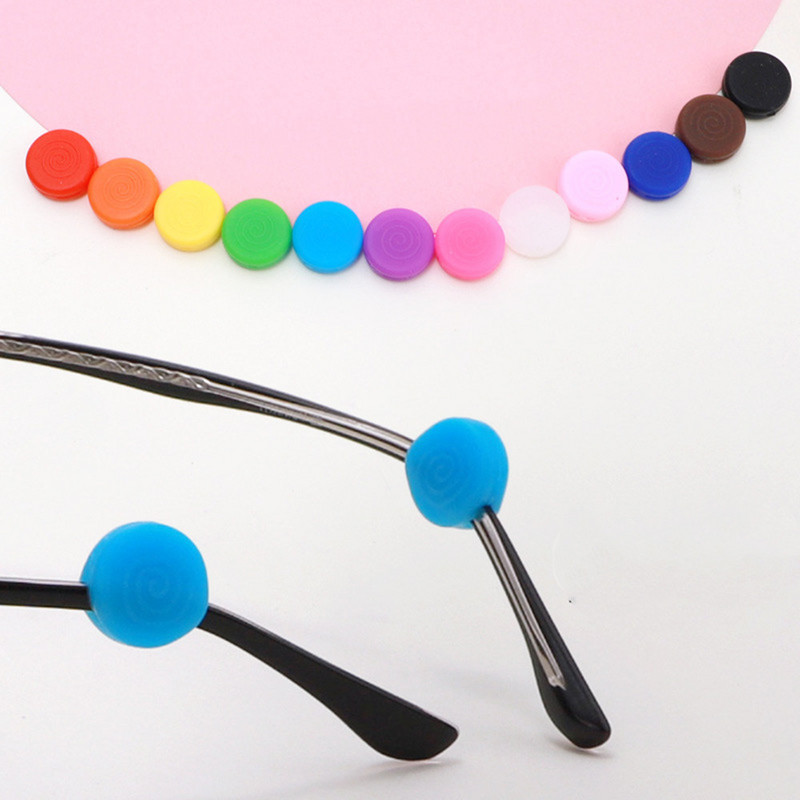 5 perechi de fixare a templului Suport anti-alunecare din silicon Ochelari elastici Orificiu dublu Cârlig pentru ureche Accesorii pentru picioare pentru oglindă A006