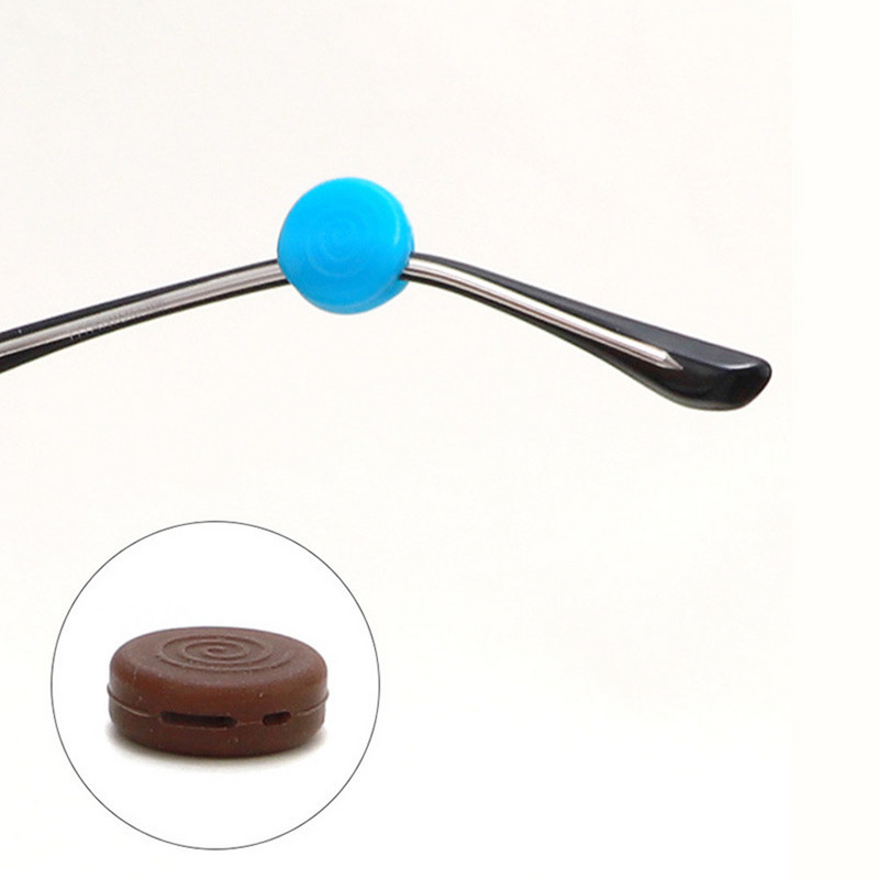 5 perechi de fixare a templului Suport anti-alunecare din silicon Ochelari elastici Orificiu dublu Cârlig pentru ureche Accesorii pentru picioare pentru oglindă A006