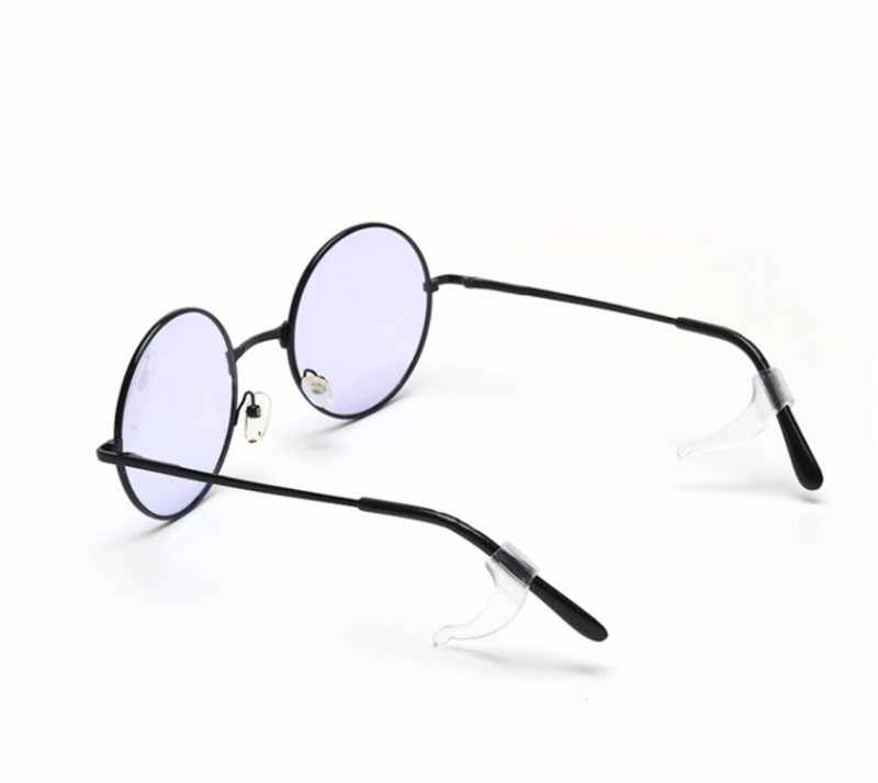 10 pari naočala Kukice za uši Meke, prozirne, crne, protuklizne silikonske kukice za uši Držač naočala za vrh Naočale