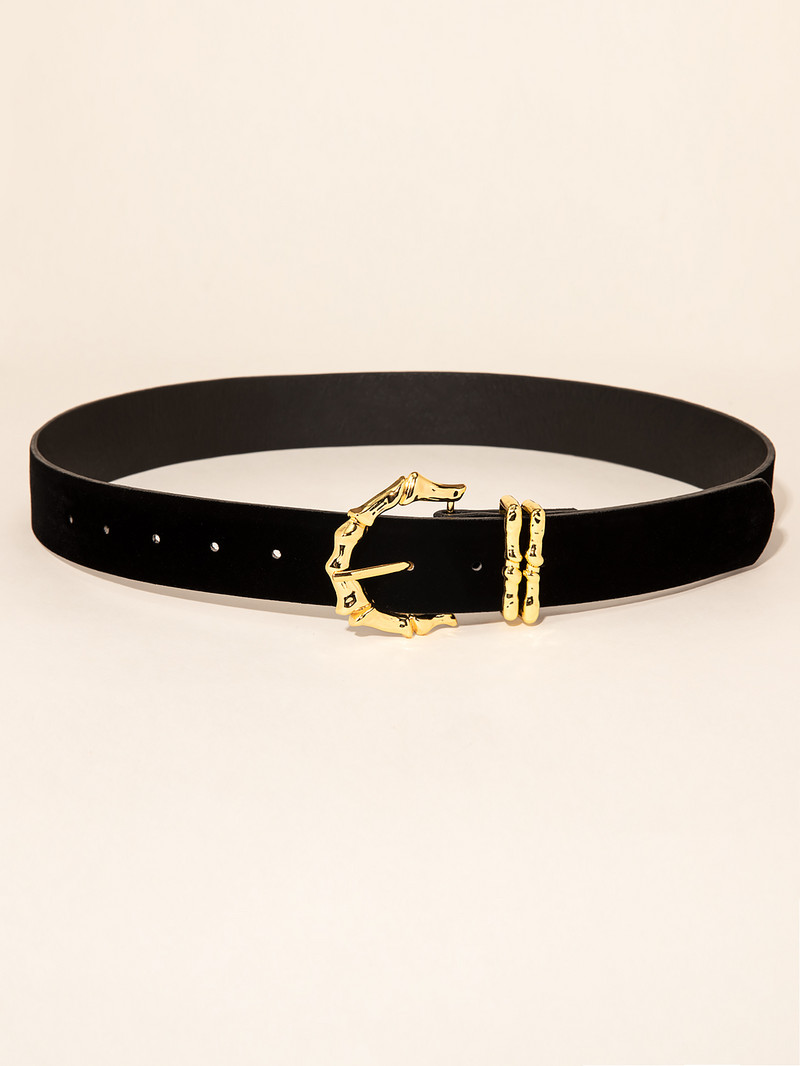 Catarame aurii noi, blugi pentru femei, curea neagră elegantă, piele PU, de lux, piele de căprioară, gotică, curea de petrecere pentru femei