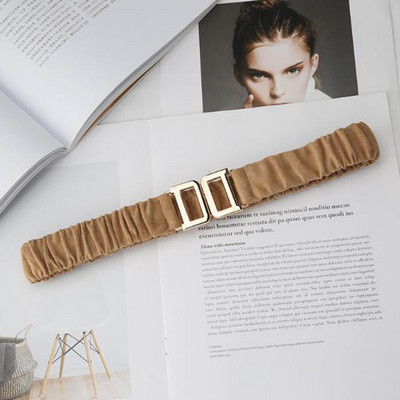 Naiste elastsus laia vöökohaga riidest vöö naistele metallist pandlaga vöö särk, ülikond, kleit, riiete aksessuaarid