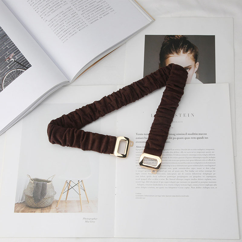 Naiste elastsus laia vöökohaga riidest vöö naistele metallist pandlaga vöö särk, ülikond, kleit, riiete aksessuaarid