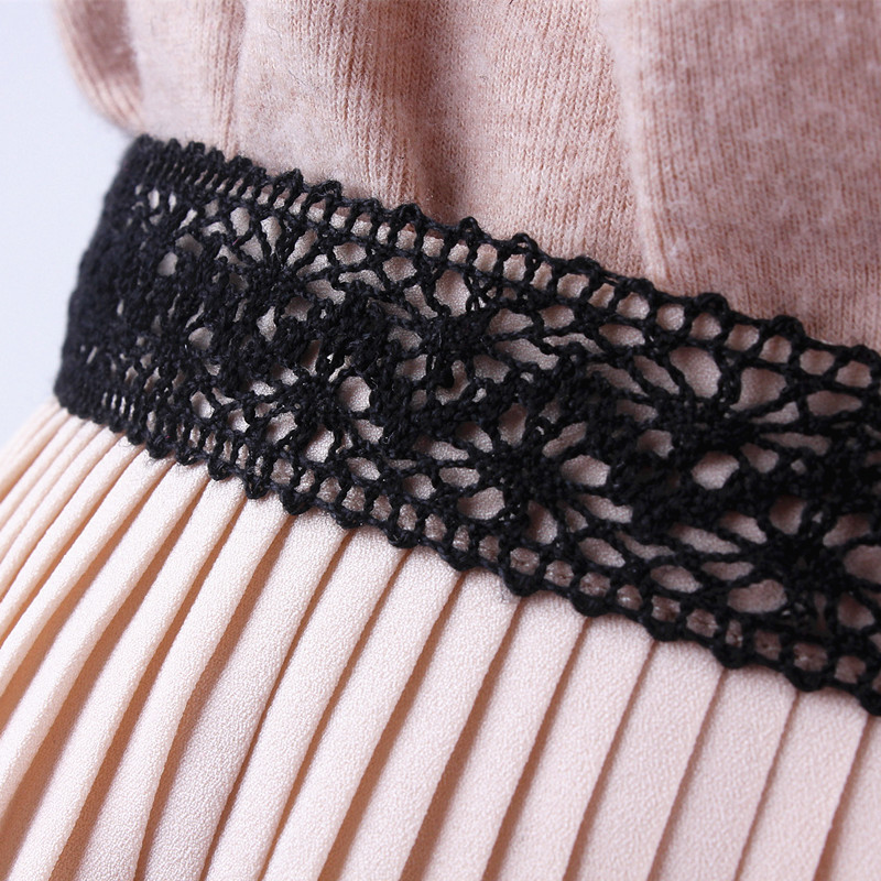 női divat csipke üreges öv vékony gyöngy öv kötél ruhákhoz bojt derékpánt öv csomó díszített keskeny szalag fekete