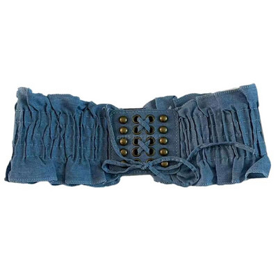 Elasztikus fűző deréköv Peplum öv fűzős derékszíj farmer rugalmas öv derék Cincher öv rugalmas öv ruhákhoz