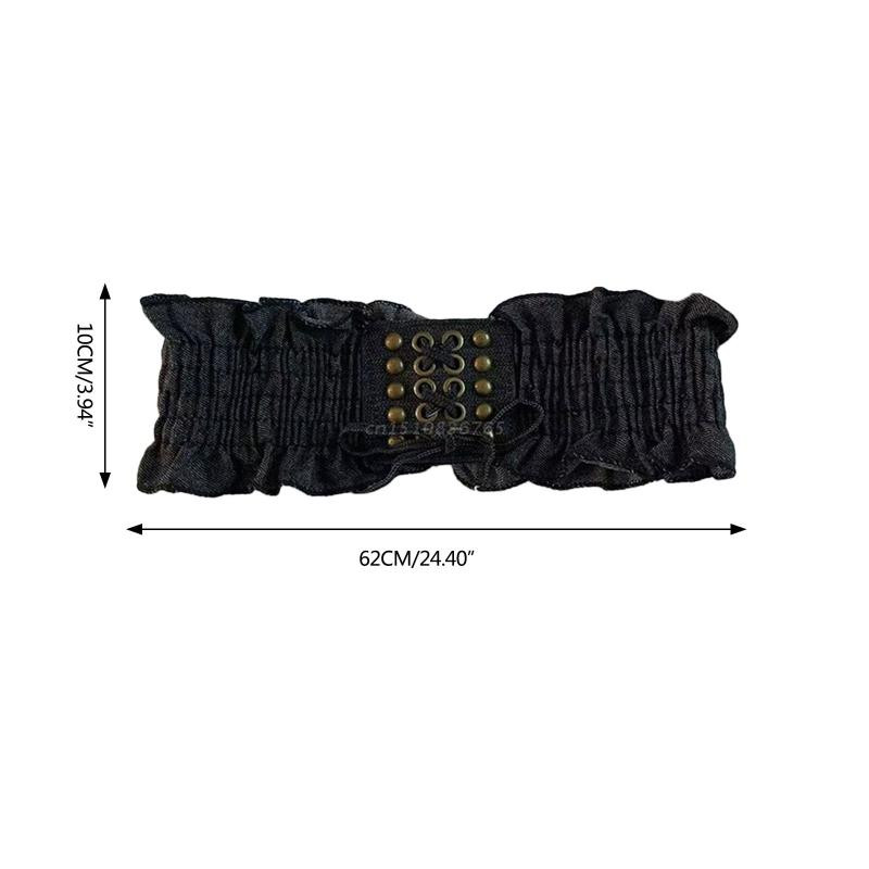 Elasztikus fűző deréköv Peplum öv fűzős derékszíj farmer rugalmas öv derék Cincher öv rugalmas öv ruhákhoz