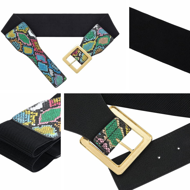 1kom ženski korzet sa zmijskim uzorkom Elastična haljina širokog struka Dekorativni modni visokokvalitetni pojasevi za žene Luksuzna dizajnerska marka