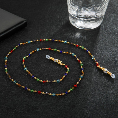 Skyrim Boho divat női színes gyöngyös szemüvegek láncok fém szemüvegtartók zsinór nyakpánt kötél zsinór napszemüveghez