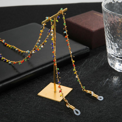 Skyrim Boho divat női színes gyöngyös szemüvegek láncok fém szemüvegtartók zsinór nyakpánt kötél zsinór napszemüveghez